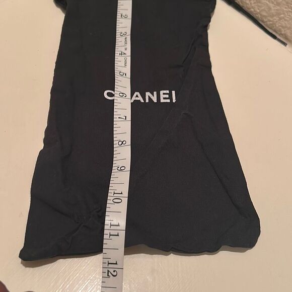 Chanel Drawstring Top Dustbag Black Cloth Gift Bag Storage Travel Rectangle - Picture 5 of 7